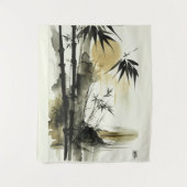 インクブ日本のラシ抽象芸術自然 タペストリー (正面)