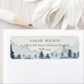 インクブ素朴ルーネイビーパインウッズマウンテンアドレス ラベル (インサイチュ)