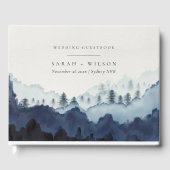 インクブ素朴ルーネイビーパインウッズマウンテン結婚ズ ゲストブック (正面)