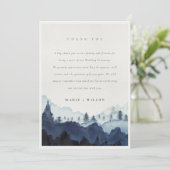 インクブ素朴ルーネイビーパインウッズマウンテン結婚ズ サンキューカード (スタンド正面)