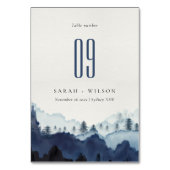 インクブ素朴ルーネイビーパインウッズマウンテン結婚ズ テーブルナンバー (裏面)