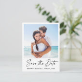 インクペモダンン書写真の日付を保存 ポストカード (スタンド正面)