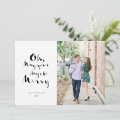 インクペンのホリデー フォト カード (スタンド正面)