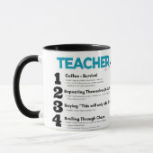 インクペンのマグカップと青書質の先生 マグカップ (左)