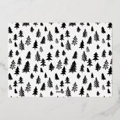 インクペンクリスマスキャロルと写真金ゴールド 箔シーズンカード (裏面)