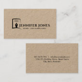 インクペン及び紙公証人プロフェッショナル 名刺 (正面/裏面)