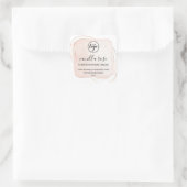 インクモダンアート香り付き大豆キャンドルラベル スクエアシール (バッグ)