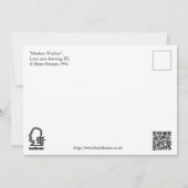 インクモダンスケッチフラットカード (裏面)