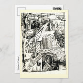 インクモダンスケッチフラットカード (正面/裏面)