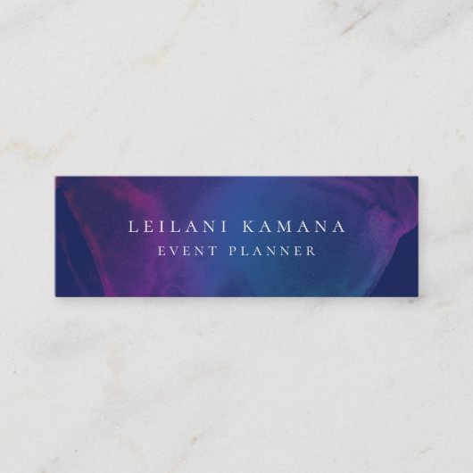 インクモダンブロッチブルー スキニー名刺 (正面)