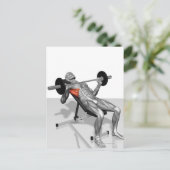 インクラインのベンチプレス2 ポストカード (スタンド正面)