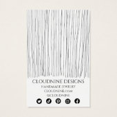 インクラインイヤリングネックレスジュエリー表示カード (裏面)