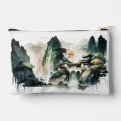 インクランドスケープ中国のマウンテンホームスモール アクセサリーポーチ (裏面)