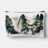 インクランドスケープ中国のマウンテンホームスモール アクセサリーポーチ (正面)