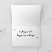 インクルーシブなホリデーカードになる季節 ノートカード (内部)