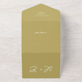 インクルーシブなミニマリストの封印と結婚送信 オールインワン招待状 (外側)