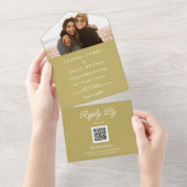 インクルーシブなミニマリストの封印と結婚送信 オールインワン招待状 (貼ってはがせる)