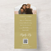 インクルーシブなミニマリストの封印と結婚送信 オールインワン招待状 (内側)