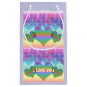 インクルーシブパステルレインボーハート&ラブ スモールペーパーバッグ (裏面)