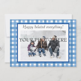 インクルーシブホリデープレイドフォトカード2022 招待状