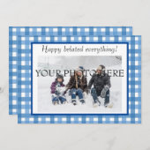 インクルーシブホリデープレイドフォトカード2022 招待状 (正面/裏面)