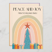 インクルーシブボホピースラブLGBTQホリデーカード シーズンカード (正面/裏面)