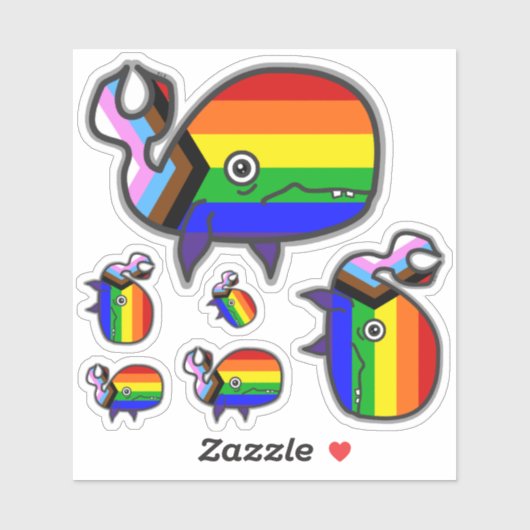 インクルーシブ不安がホエー誇りを持ったルのシール シール (シート)