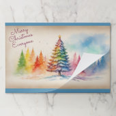 インクルーシブ紙ランチョンマット25パッドごと ペーパーパッド (折り畳み)