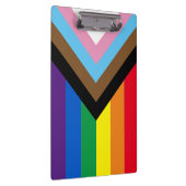 インクルーシブ虹Lgbtqゲイダイバーシティ国旗 クリップボード (右)