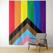 インクルーシブ虹Lgbtqゲイダイバーシティ国旗 タペストリー (インサイチュ)