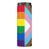 インクルーシブ虹Lgbtqゲイダイバーシティ国旗 タンブラー (裏面)