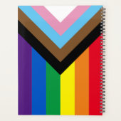 インクルーシブ虹Lgbtqゲイダイバーシティ国旗 プランナー手帳 (裏面)