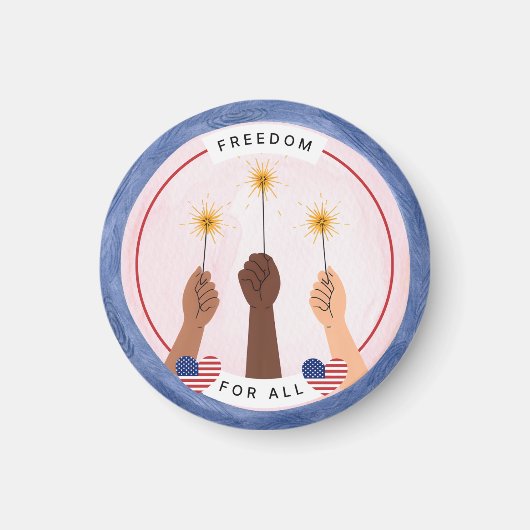 インクルーシブ7月4日 – すべての自由 マグネット (正面)