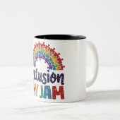 インクルージョンが私のジャム ツートーンマグカップ (正面右)