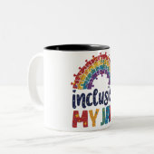 インクルージョンが私のジャム ツートーンマグカップ (正面左)
