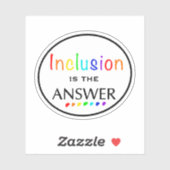 インクルージョンが答え – 神経多様性認識度 シール (シート)