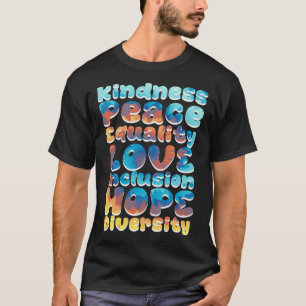 インクルージョンのハンディキャップの受け入れと認識度Equali Tシャツ