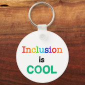 インクルージョンはカッコいい – 神経多様性認識度 キーホルダー (裏面)