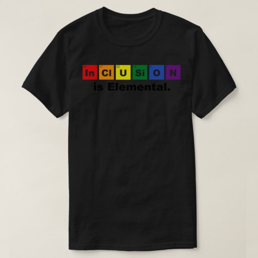 インクルージョンは要素野球である Tシャツ (デザイン正面)