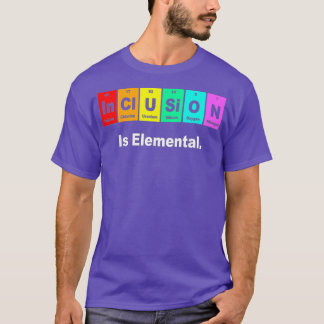 インクルージョンはElemental LGBT Flagゲイプライド月 Tシャツ
