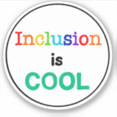 インクルージョンカッコいいは神経多様性認識度シール シール (正面)