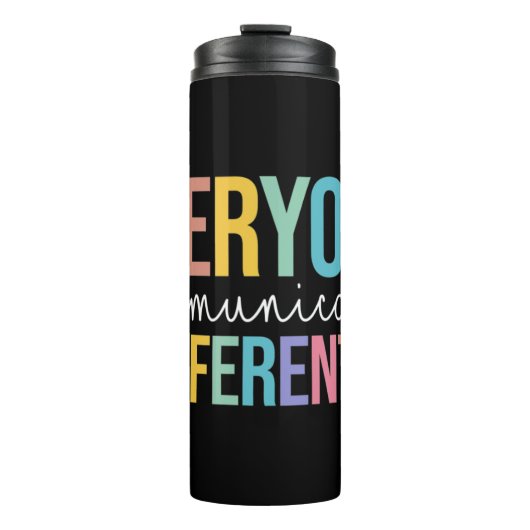 インクルージョン問題，特別教育シャツ，マインドフ タンブラー (正面)