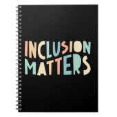 インクルージョン問題，特別教育シャツ，マインドフ ノートブック (正面)