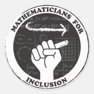 インクルージョン(Inclusion)ステッカーの数学者 ラウンドシール