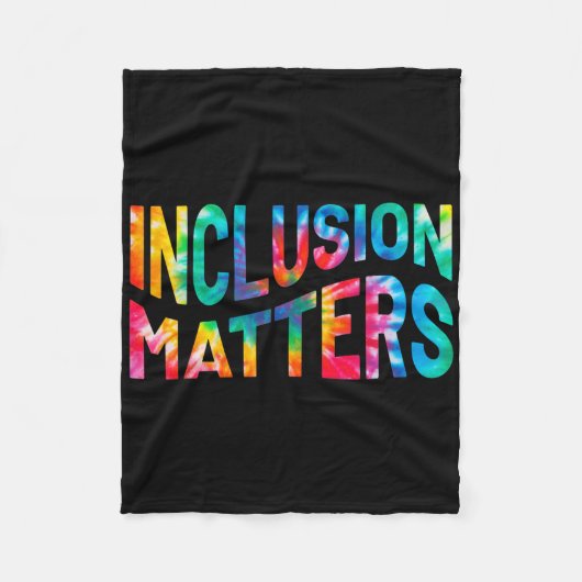 インクルージョンS絞り染め特別教育先生ホーム フリースブランケット (正面)