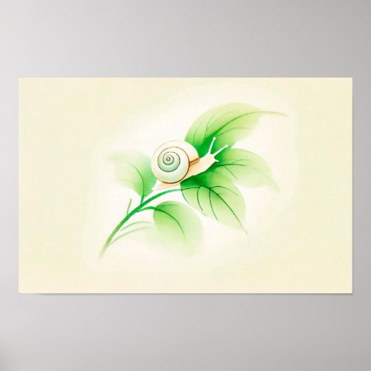 インク中国のカタツムリオンブランチ ポスター (正面)