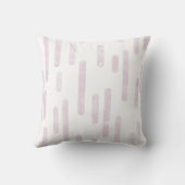 インク丸い線のパターン |ほこりっぽいピンク（白） クッション (裏面)