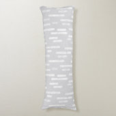 インク丸い線のパターン |グレーの白淡い色の色 ボディピロー (正面縦)