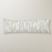 インク丸い線のパターン |ベージュの白 ボディピロー (正面)