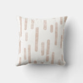 インク丸い線のパターン | 淡い色の Terracotta/白 クッション (裏面)